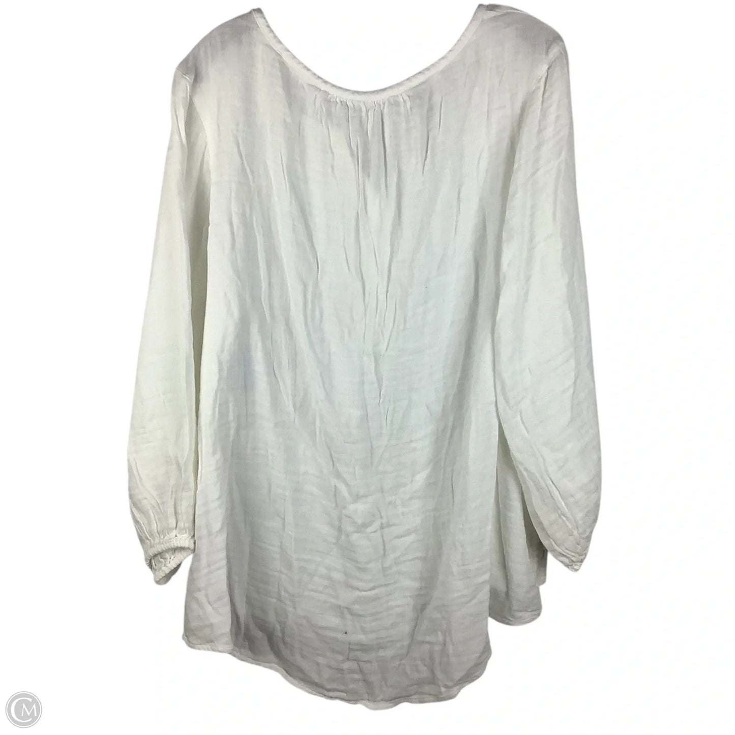 Top Long Sleeve By Old Navy In White, Size: Xl