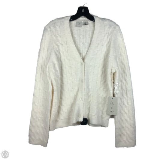 Sweater Cardigan By Joie In Cream, Size: M