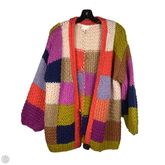 Sweater Cardigan By Entro In Multi-colored, Size: S