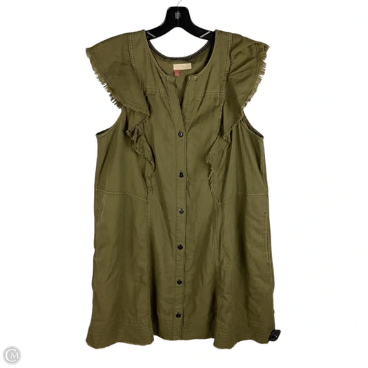 Dress Casual Midi By Pilcro In Green, Size: L