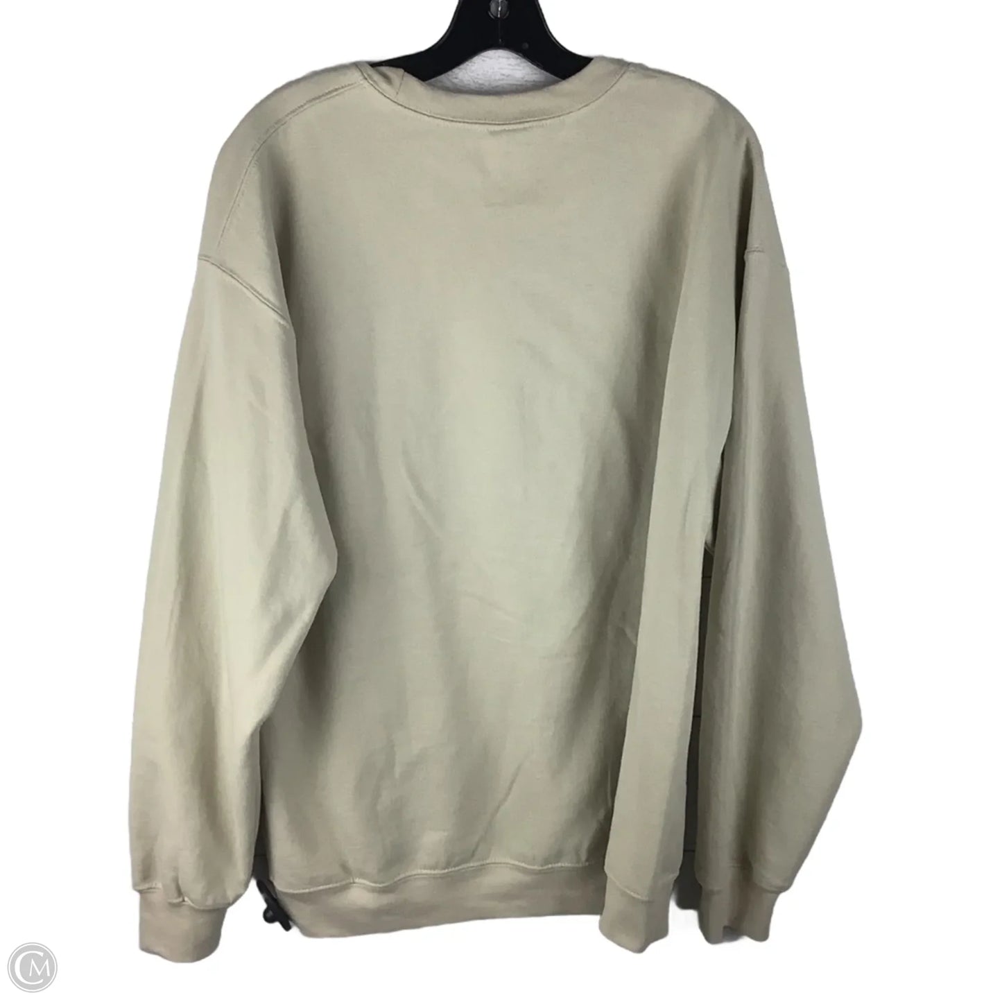 Sweatshirt Crewneck By Gildan In Tan, Size: L