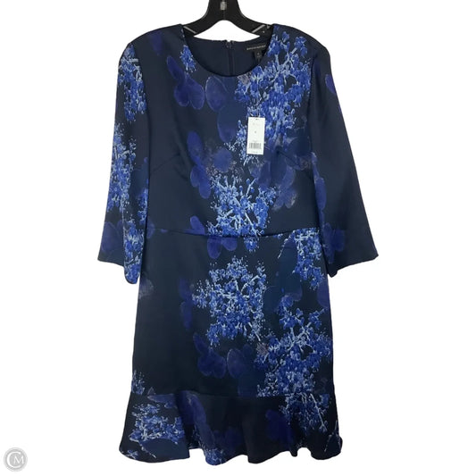 Dress Party Midi By Banana Republic In Navy, Size: 8