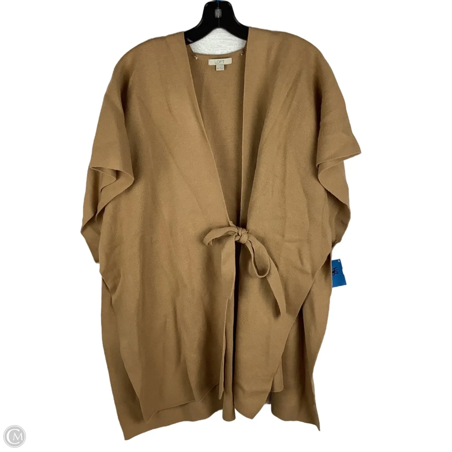 Sweater Cardigan By Loft In Tan, Size: M/L