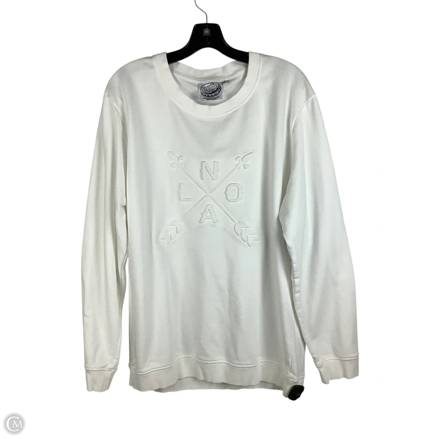 Sweatshirt Crewneck By Cmc In White, Size: 2x