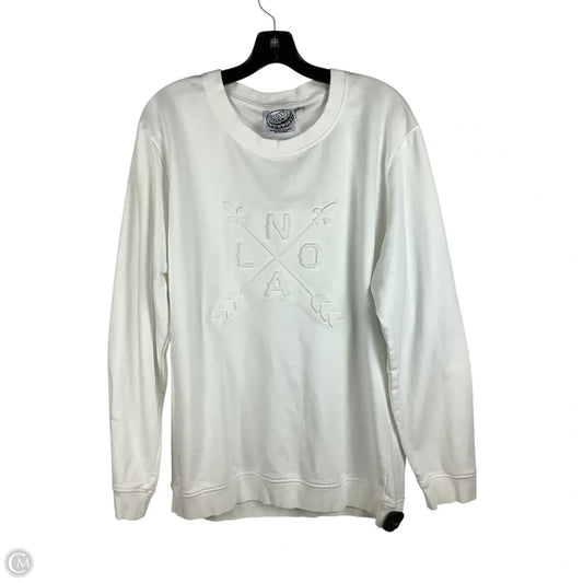 Sweatshirt Crewneck By Cmc In White, Size: 2x