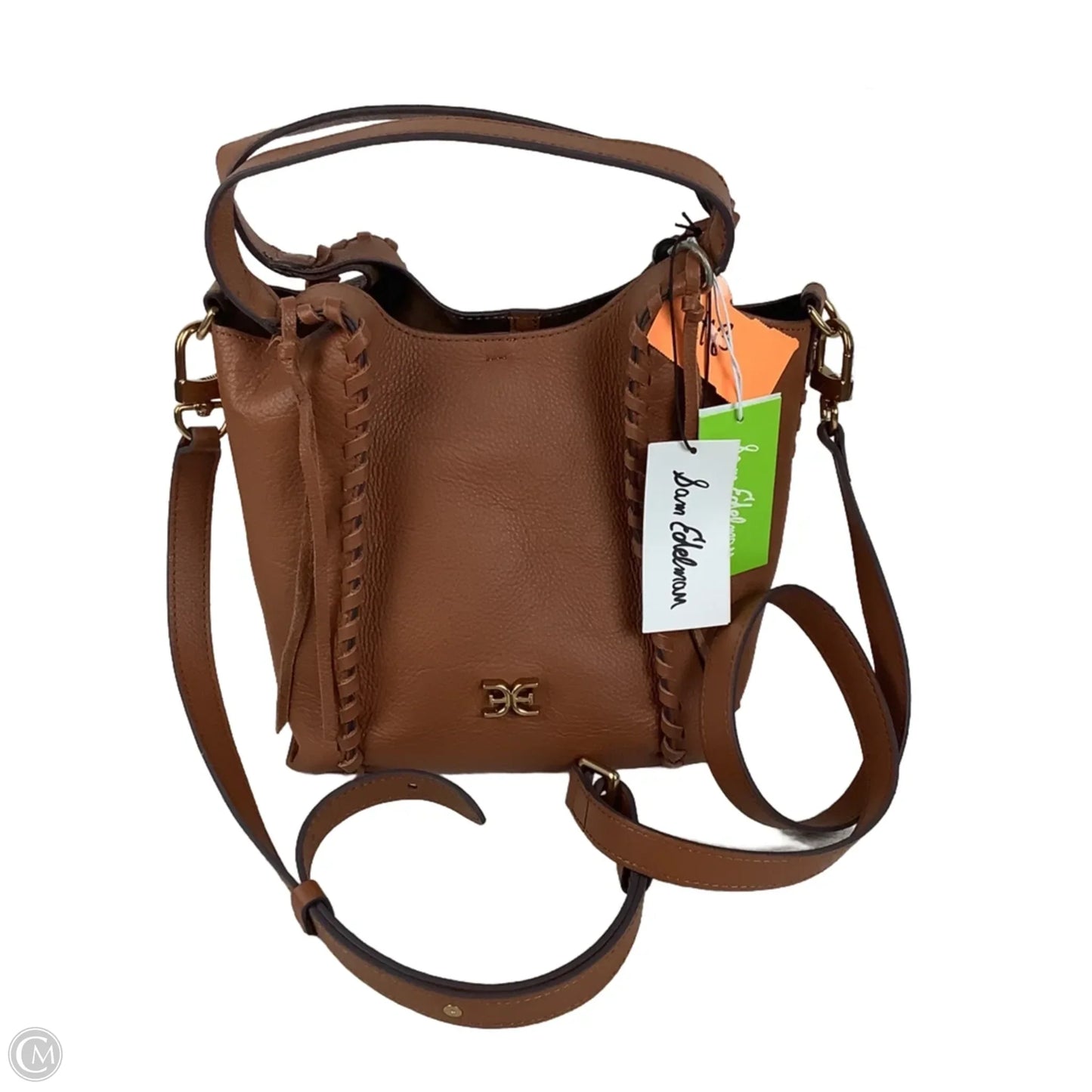 Handbag Leather By Sam Edelman, Size: Medium