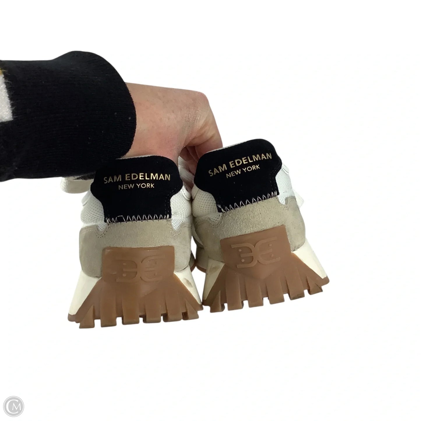 Shoes Athletic By Sam Edelman In Tan & White, Size: 8.5