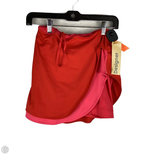 Athletic Skort By Lululemon In Pink & Red, Size: 8