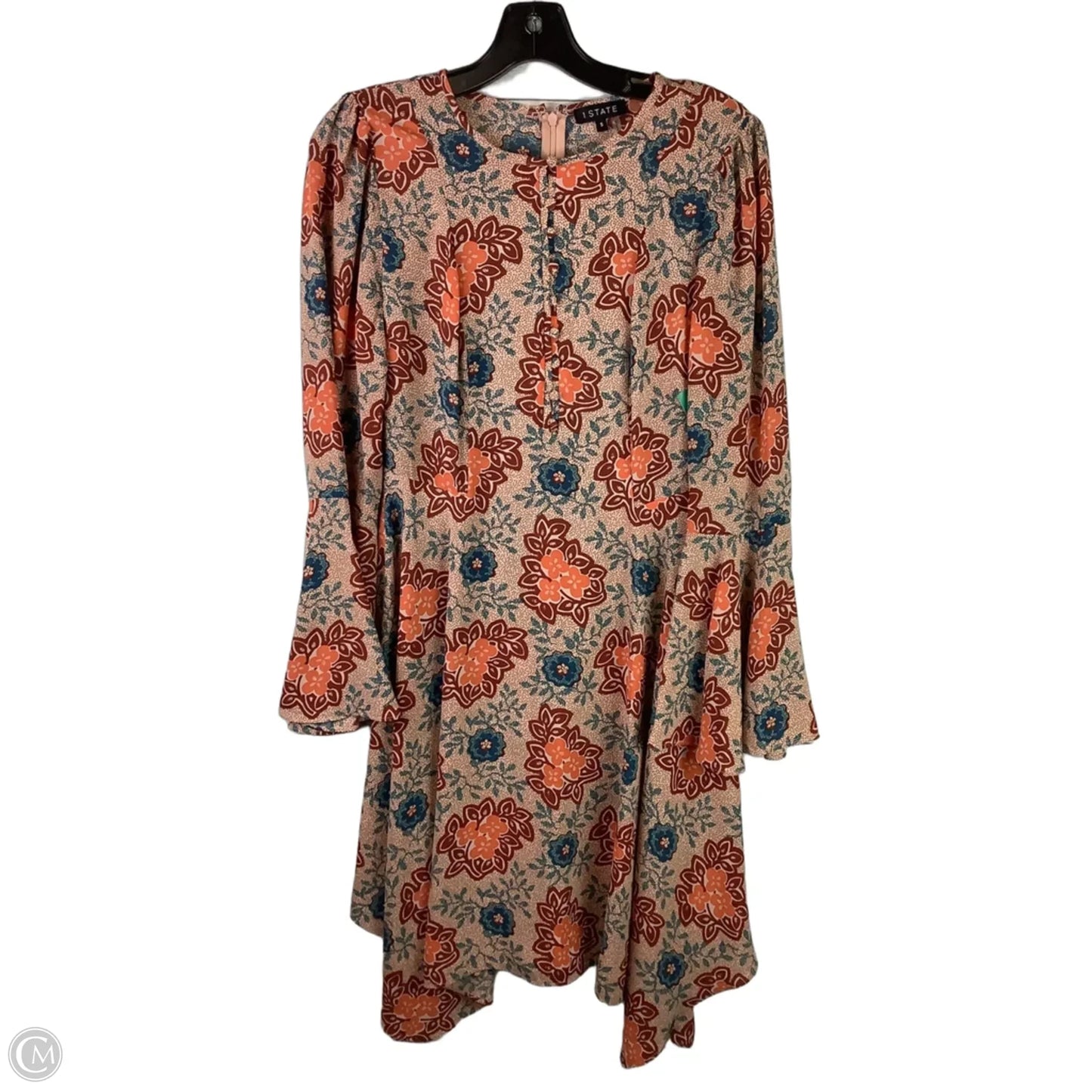 Dress Party Midi By 1.state In Floral Print, Size: S