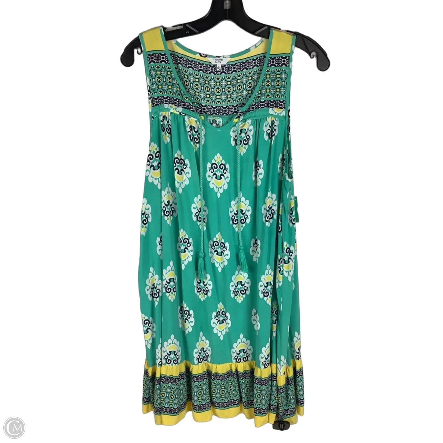 Dress Casual Short By Crown And Ivy In Aqua, Size: Xl