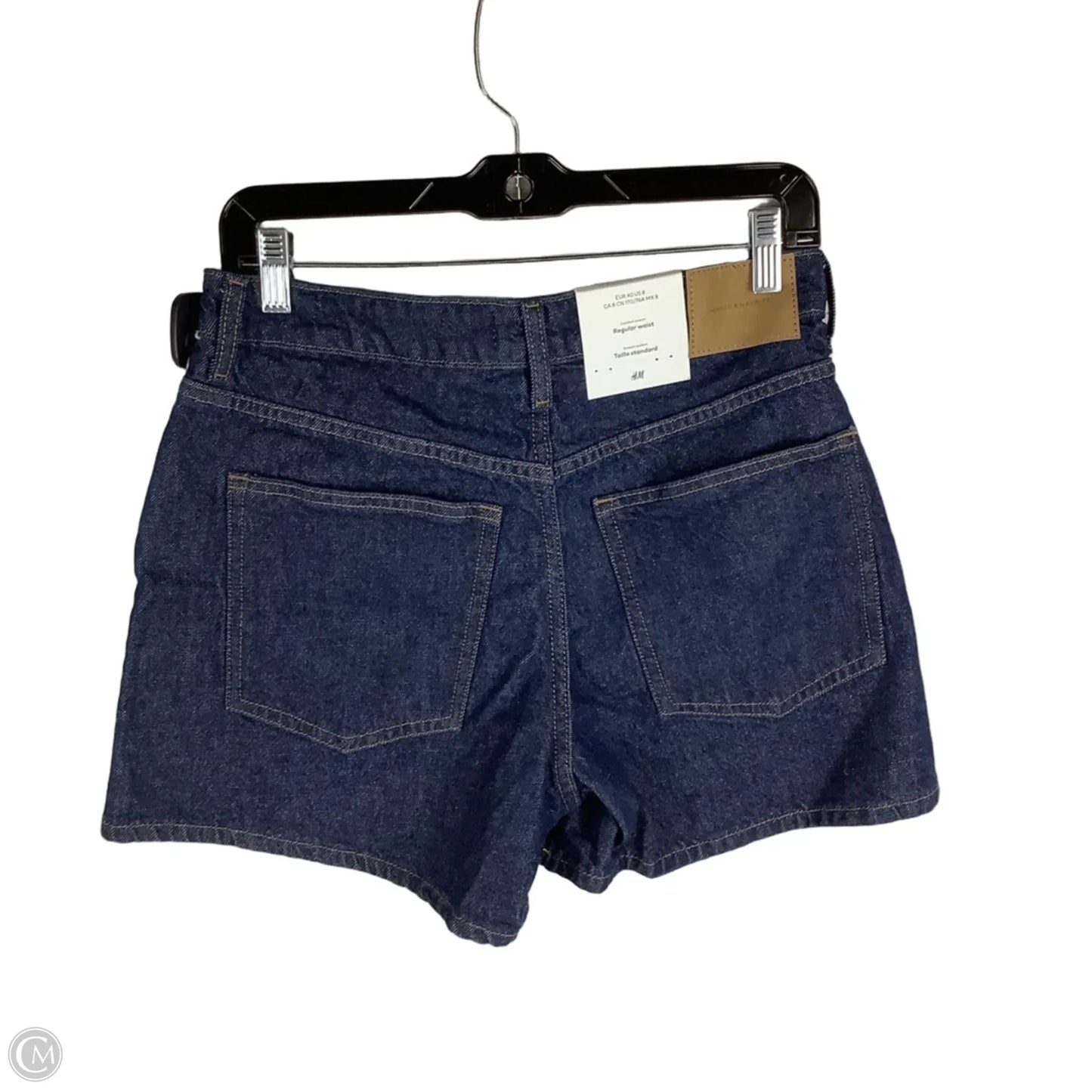 Shorts By H&m In Blue Denim, Size: 8