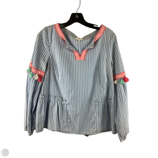 Top Long Sleeve By Crown And Ivy In Striped Pattern, Size: S
