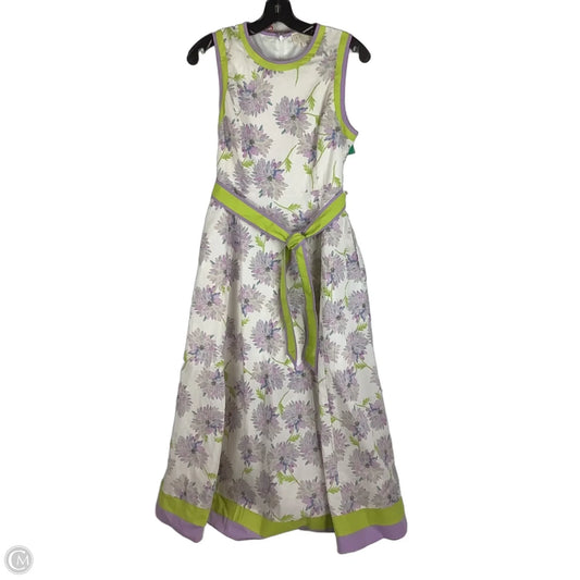 Dress Party Long By Entro In Green & Purple, Size: S