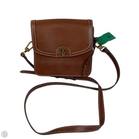 Crossbody Leather By Fossil, Size: Small