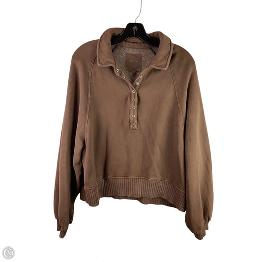 Sweatshirt Collar By Aerie In Brown, Size: S