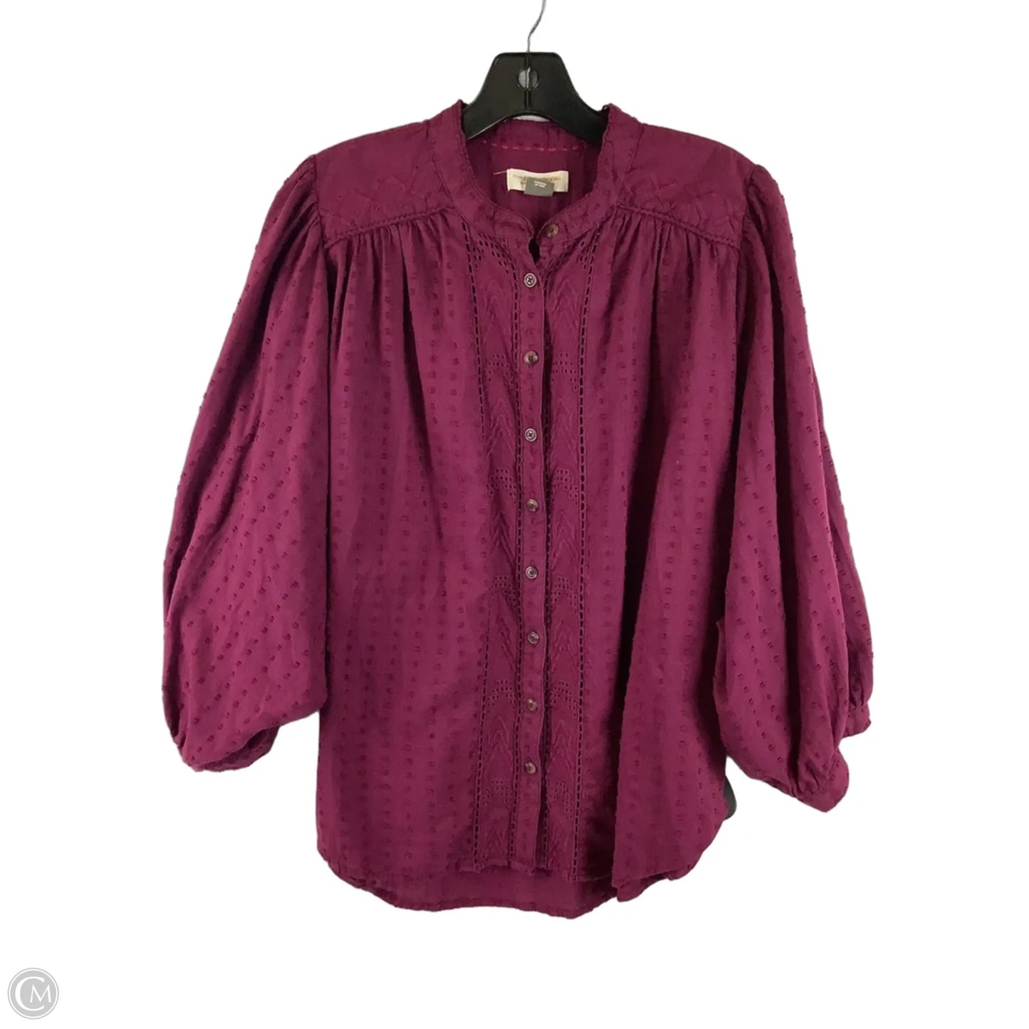 Top Long Sleeve By Pilcro In Purple, Size: M