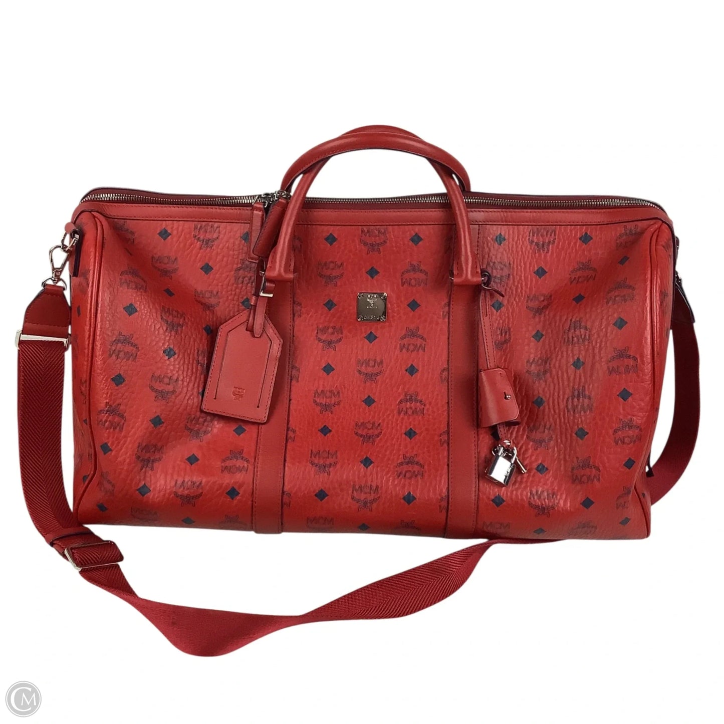 Duffle And Weekender Luxury Designer By Mcm, Size: Large (As is)