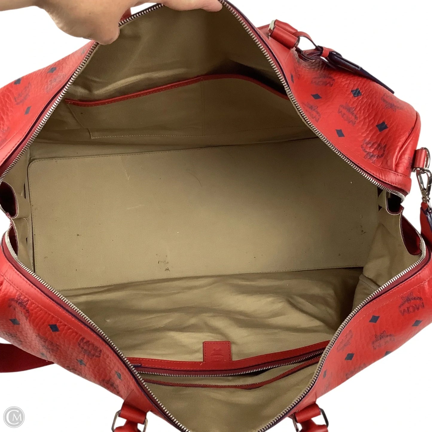 Duffle And Weekender Luxury Designer By Mcm, Size: Large (As is)