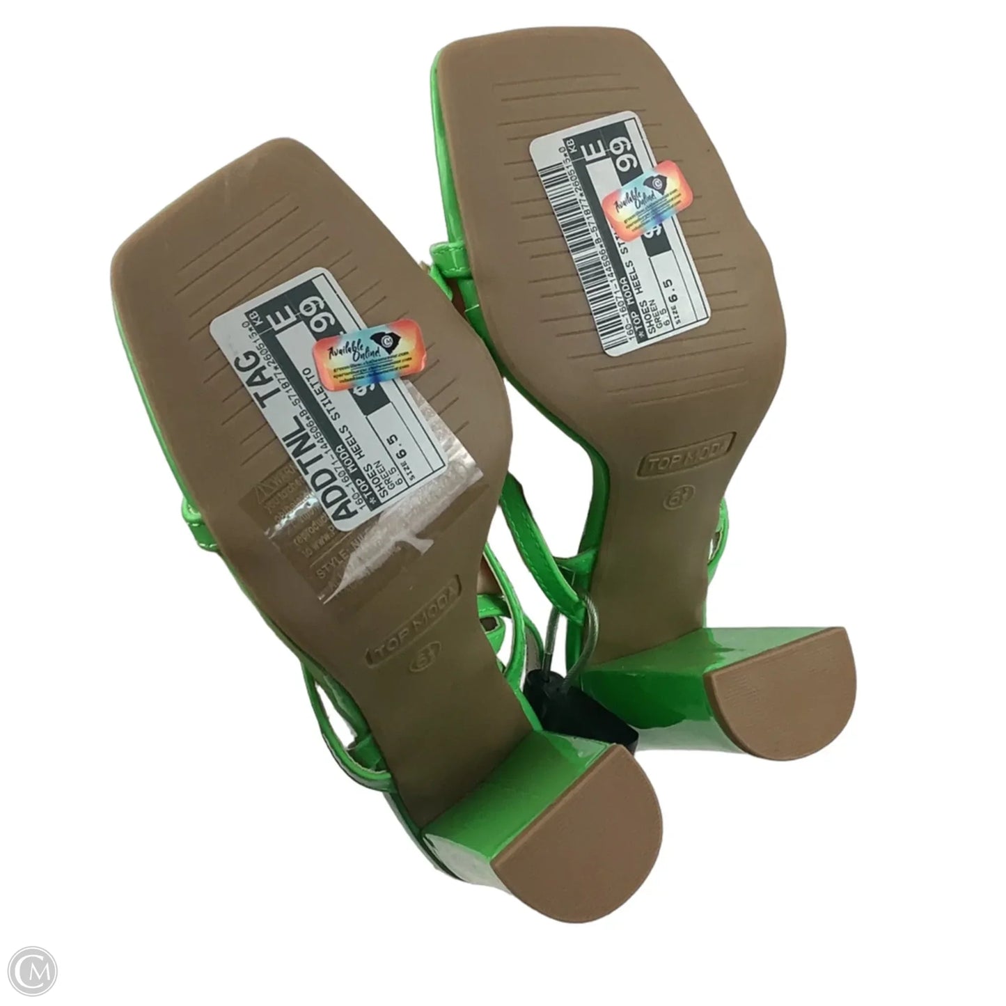 Shoes Heels Stiletto By Top Moda In Green, Size: 6.5