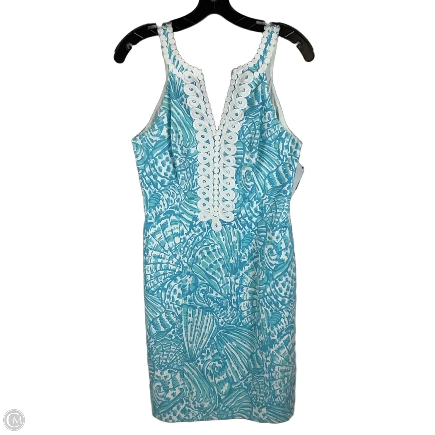 Dress Designer By Lilly Pulitzer In Blue & White, Size: 4