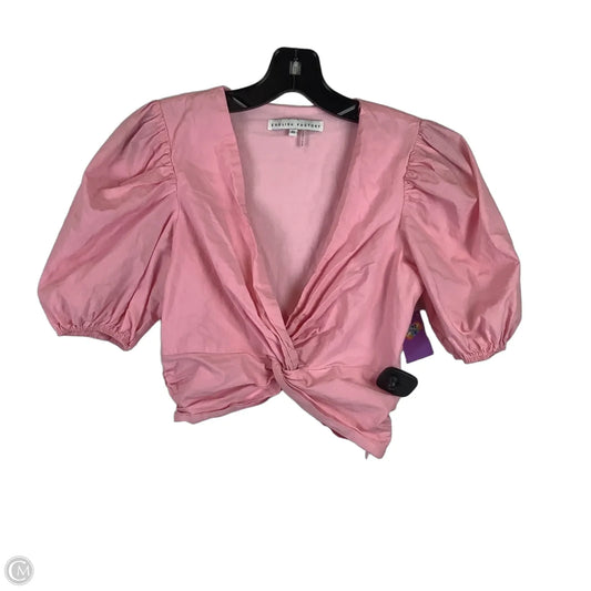 Top Short Sleeve By English Factory In Pink, Size: Xs