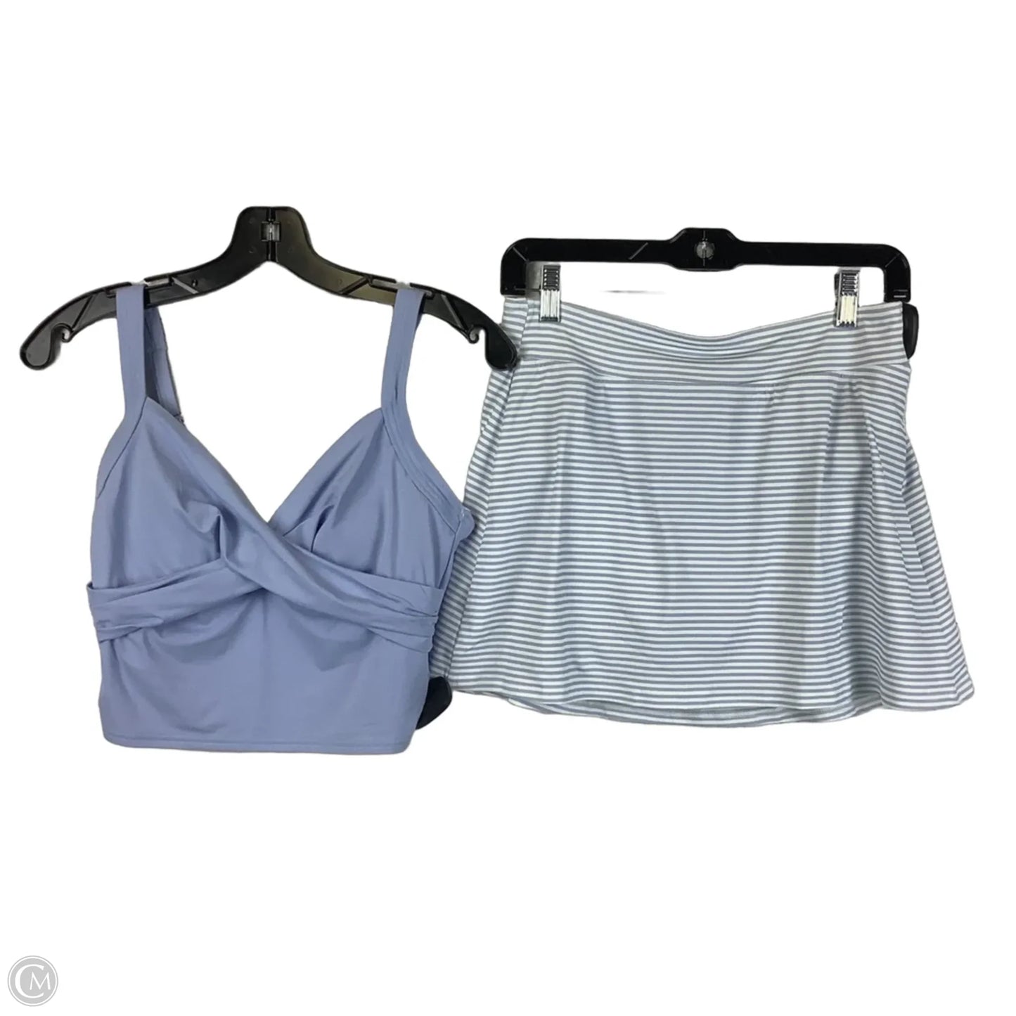 Swimsuit 2pc By Lands End In Striped Pattern, Size: 4