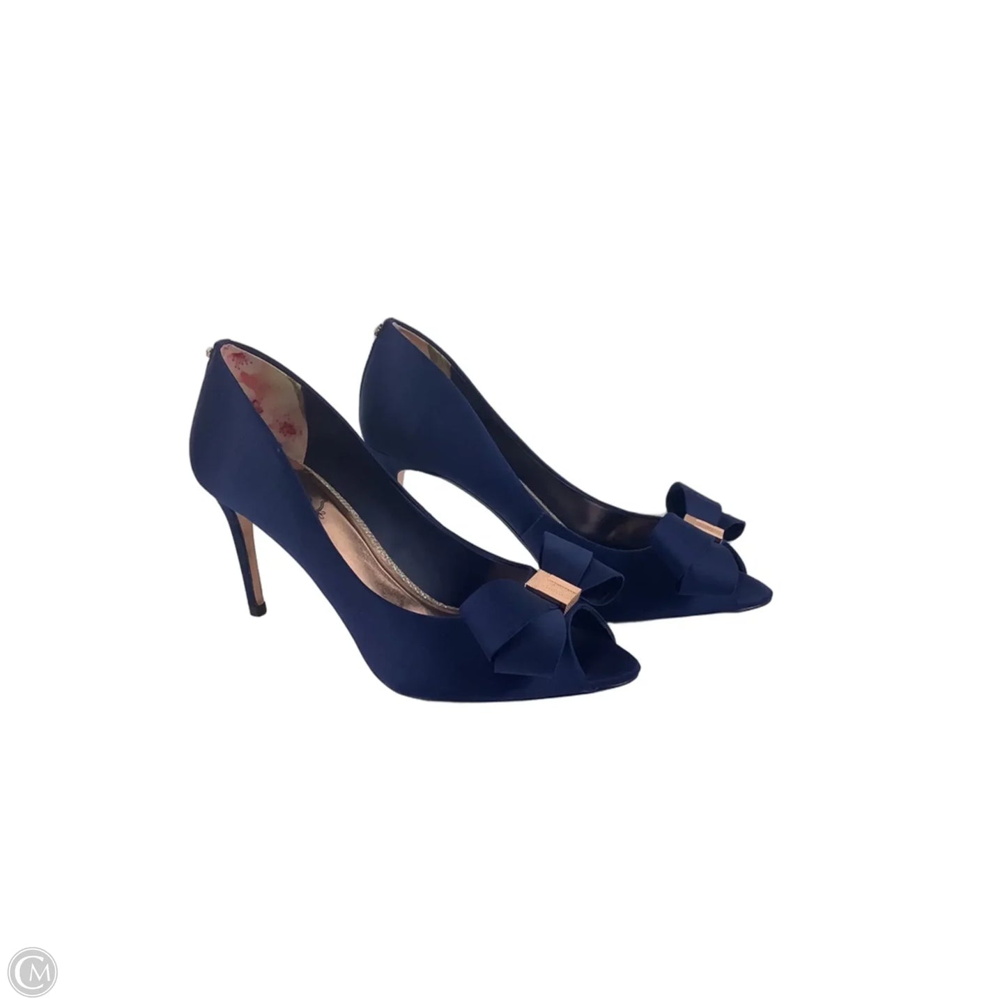 Shoes Heels Stiletto By Ted Baker In Navy, Size: 8.5