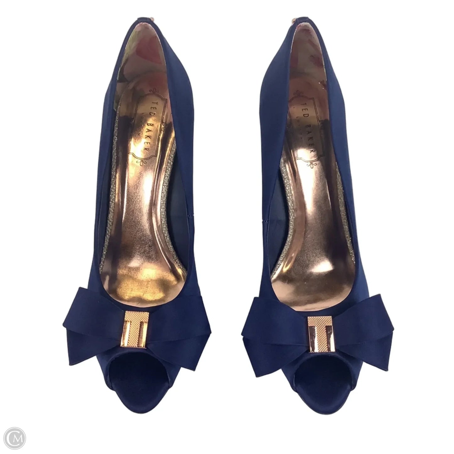 Shoes Heels Stiletto By Ted Baker In Navy, Size: 8.5