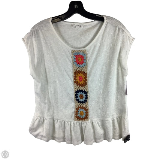 Top Short Sleeve By Thml In White, Size: M