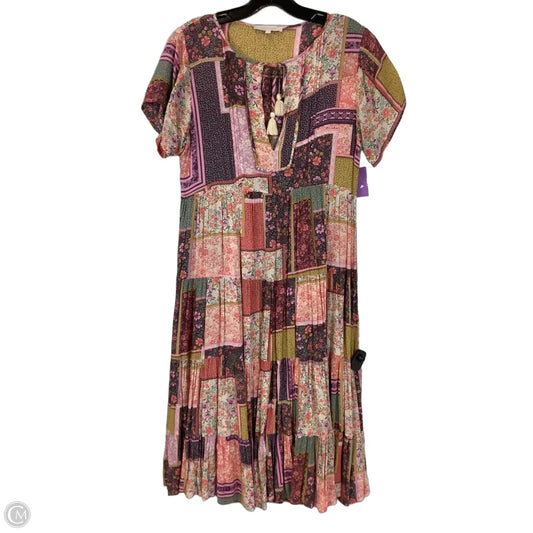 Dress Party Midi By Olivaceous In Multi-colored, Size: S