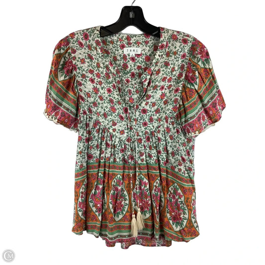 Top Short Sleeve By Thml In Floral Print, Size: S