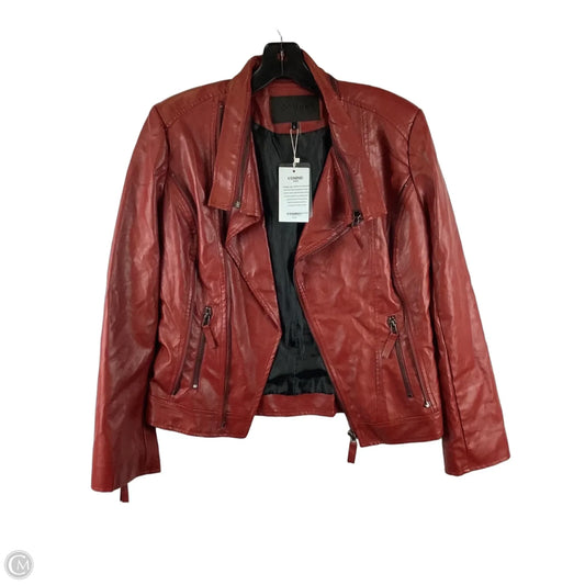 Jacket Moto By Cmc In Red, Size: L