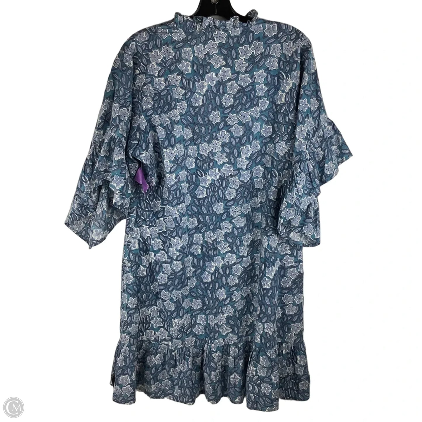 Dress Casual Short By Cmc In Blue, Size: L 100% cotton