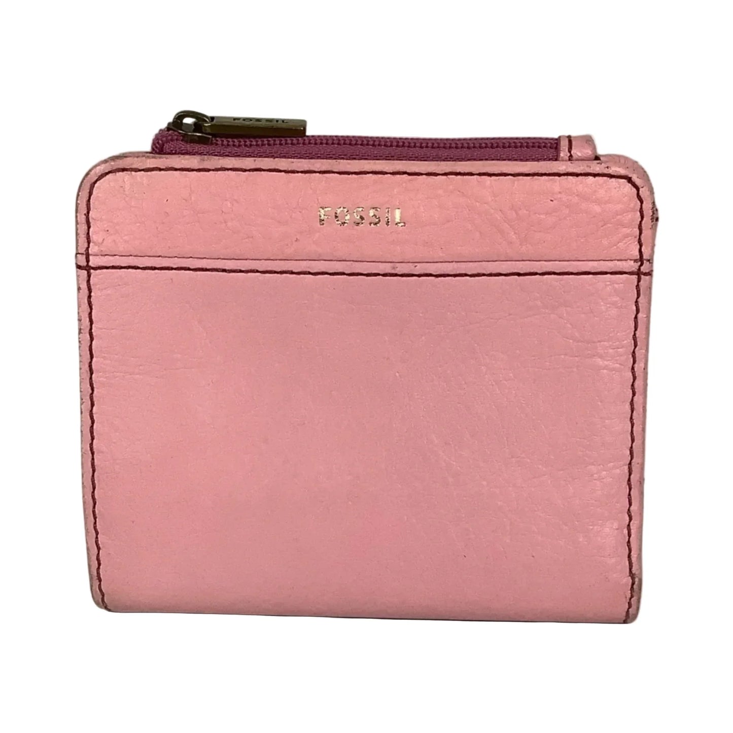 Wallet Leather By Fossil, Size: Small