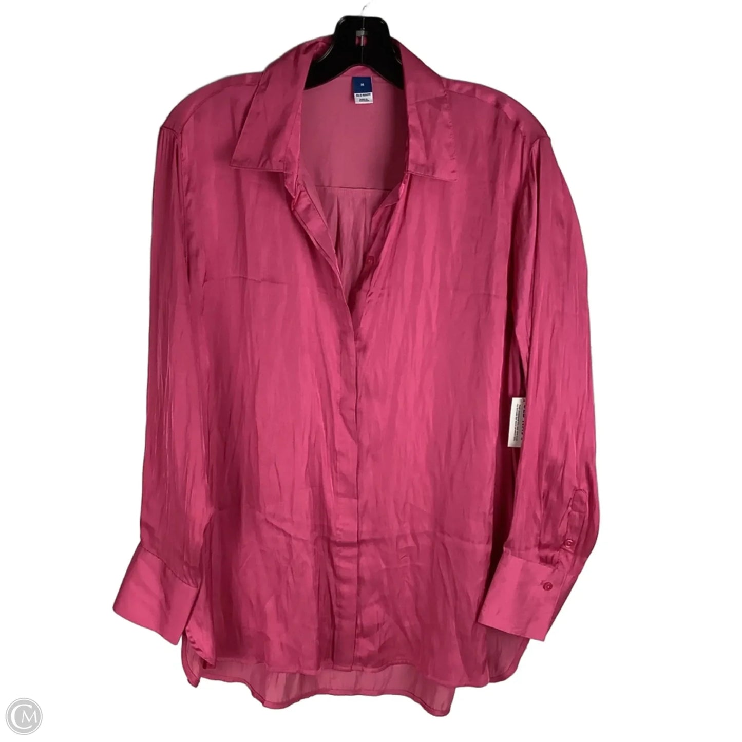 Top Long Sleeve By Old Navy In Pink, Size: M