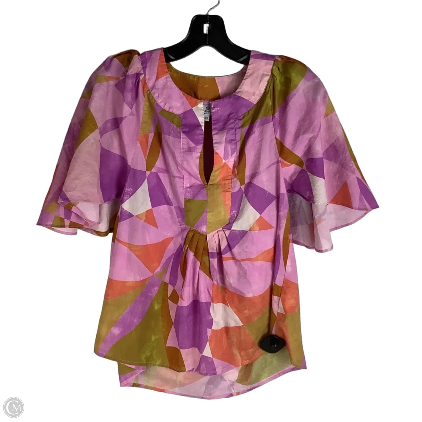 Top Short Sleeve By Cmb In Purple, Size: Xs