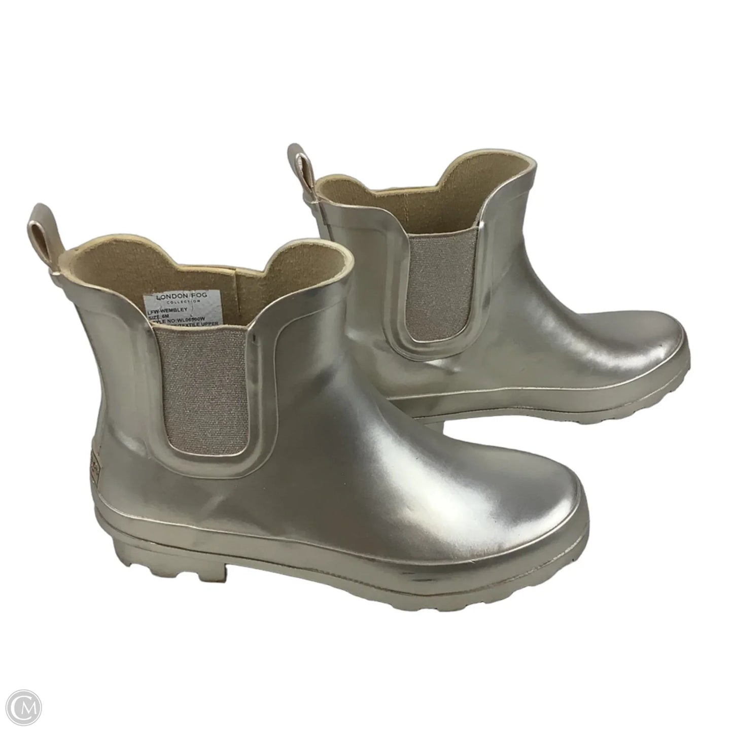 Boots Rain By London Fog In Gold, Size: 6