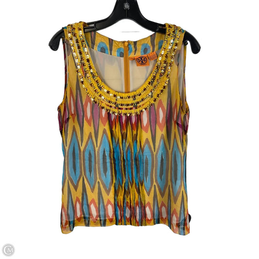 Top Sleeveless Designer By Tory Burch In Multi-colored, Size: 8