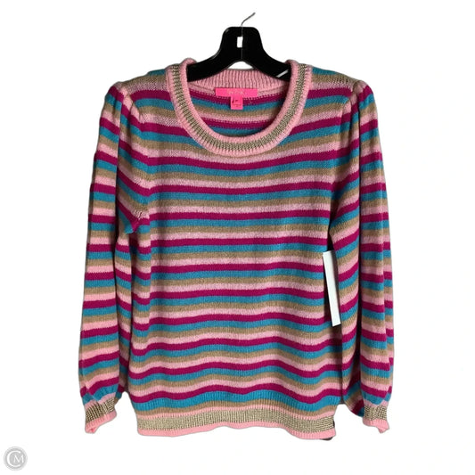 Sweater Designer By Lilly Pulitzer In Striped Pattern, Size: M
