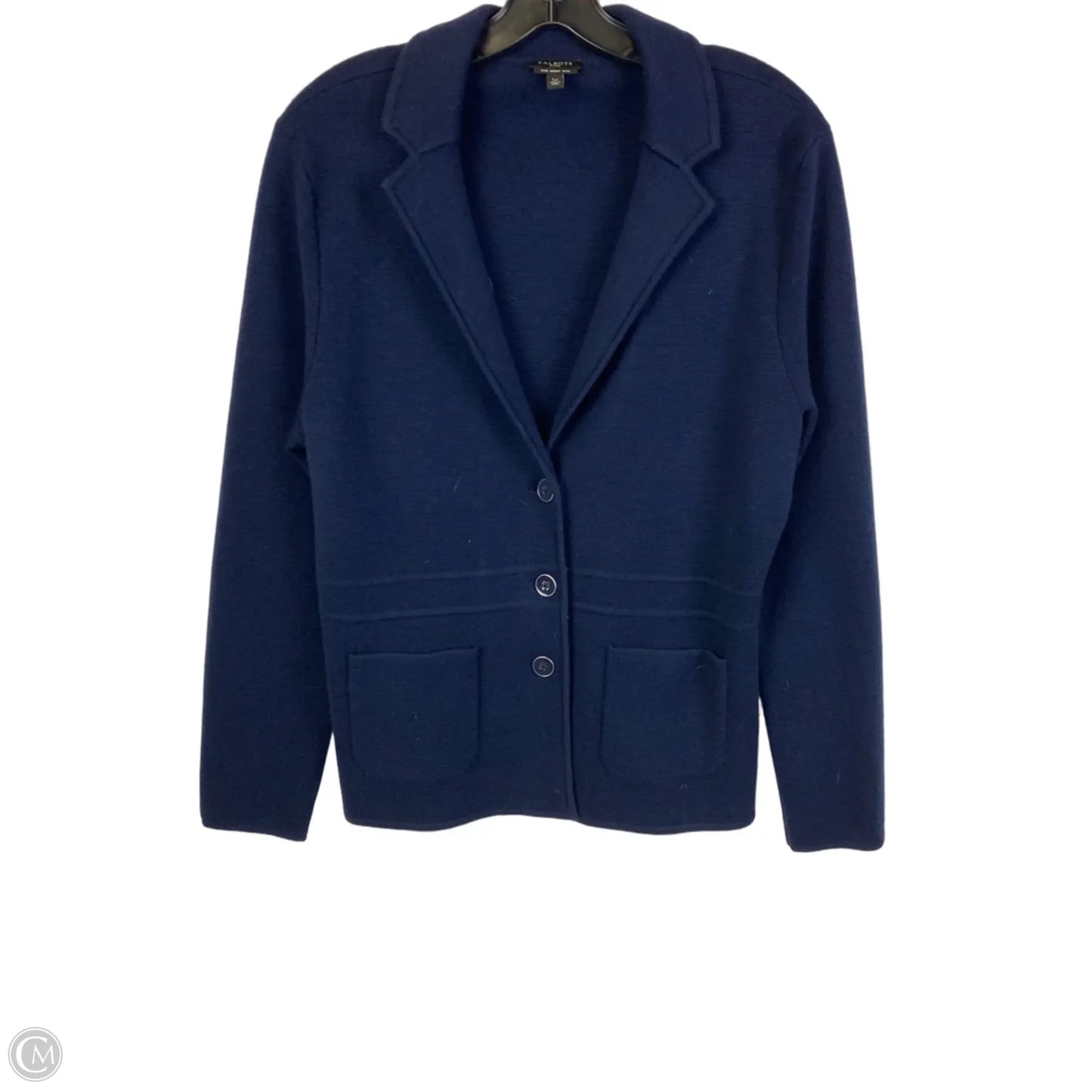 Sweater Cardigan By Talbots In Navy, Size: Lp
