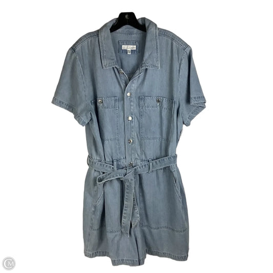Romper By Loft In Blue Denim, Size: 16
