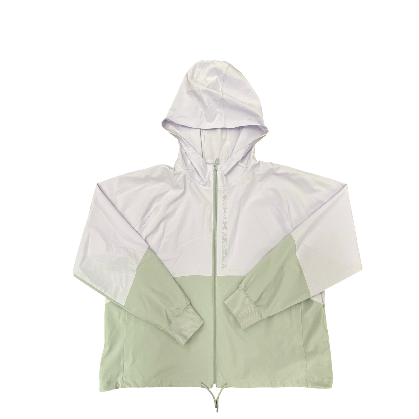Jacket Windbreaker By Under Armour In Grey & Purple, Size:L