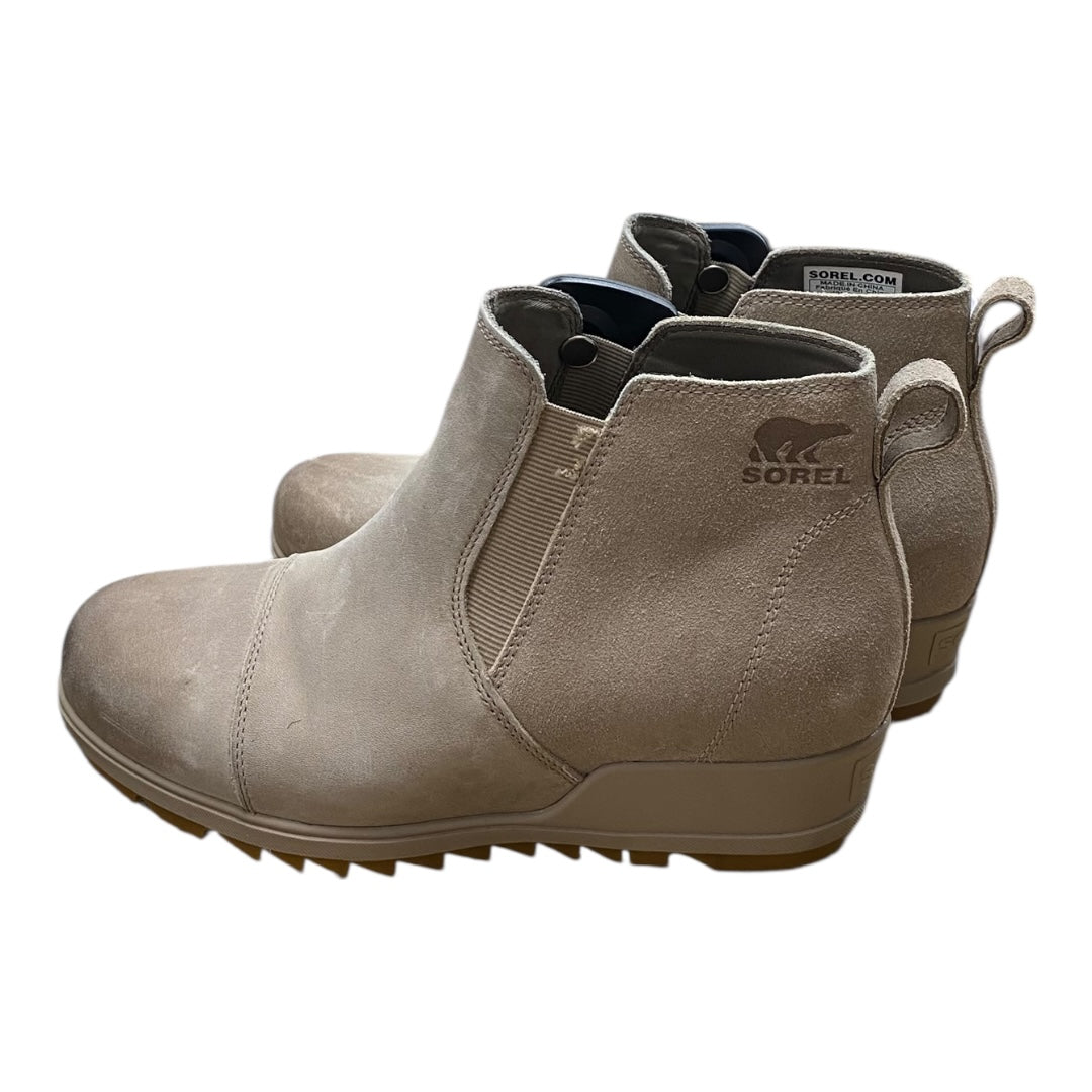 Boots Designer By Sorel In Beige, Size:9