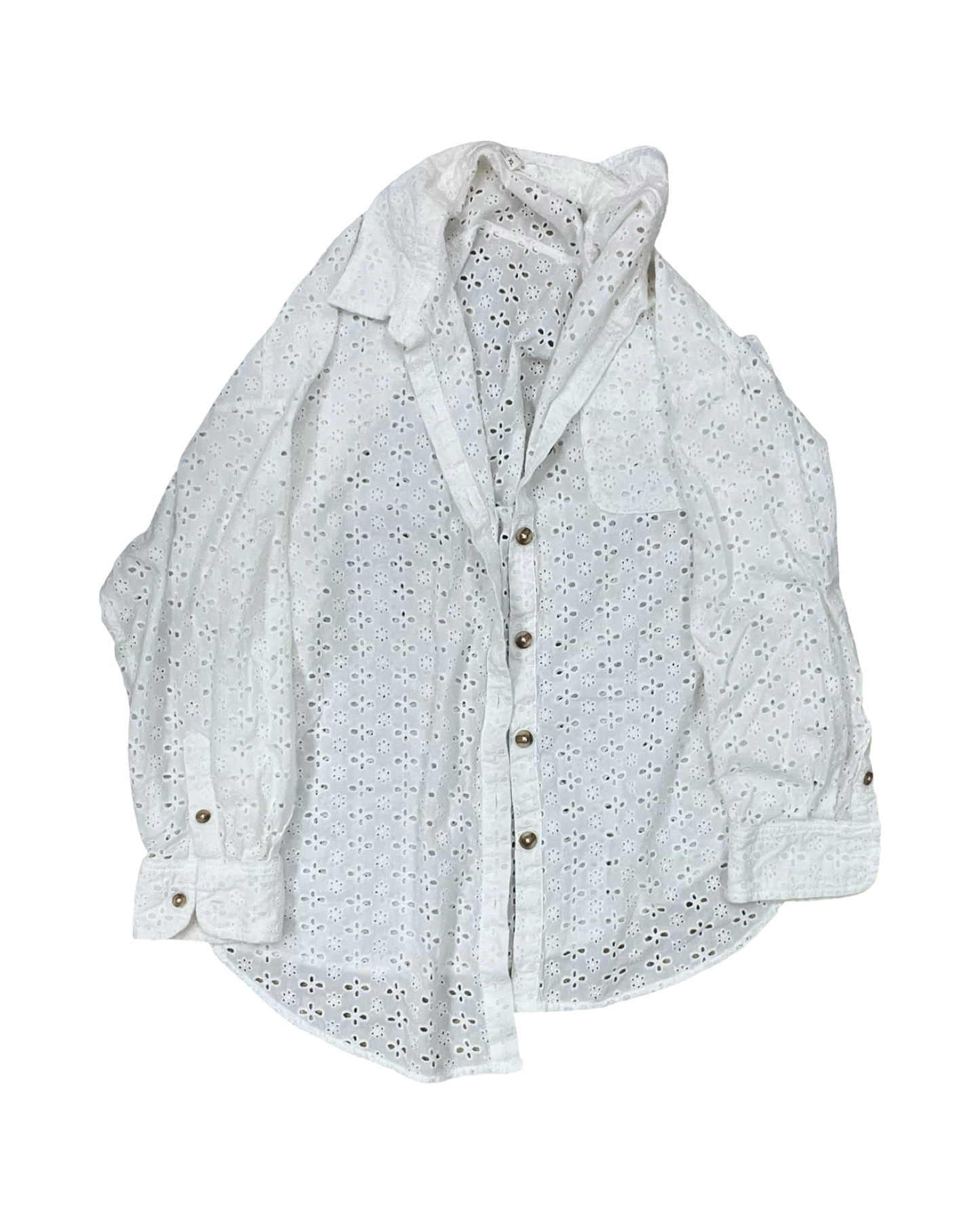 Blouse Ls By Maurices In White, Size:Xl