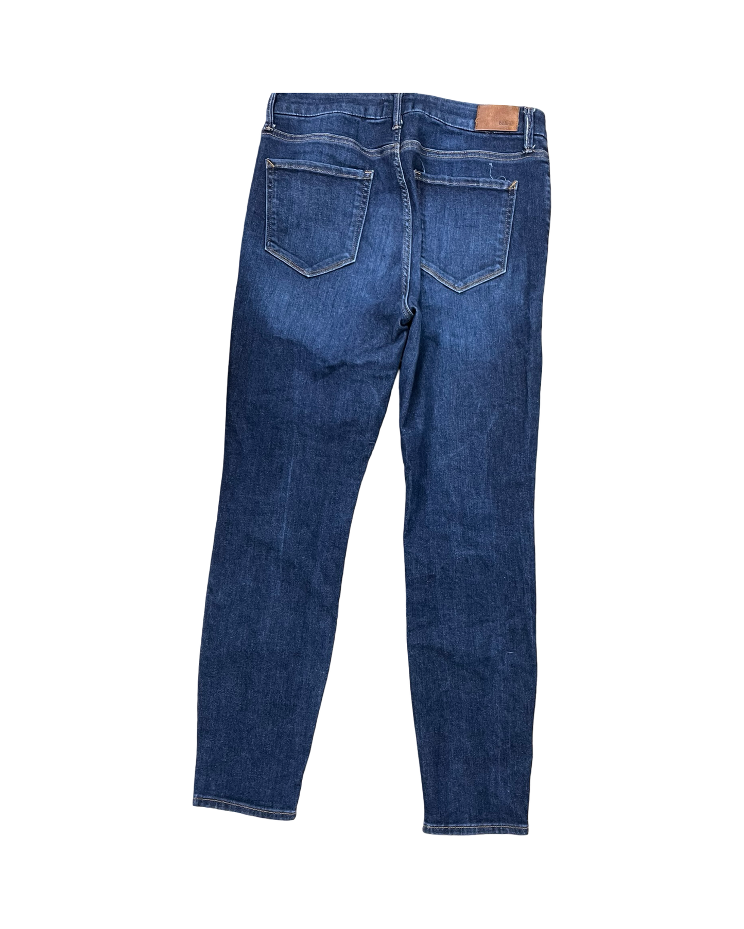 Jeans Skinny By Bohme In Black Denim, Size:10