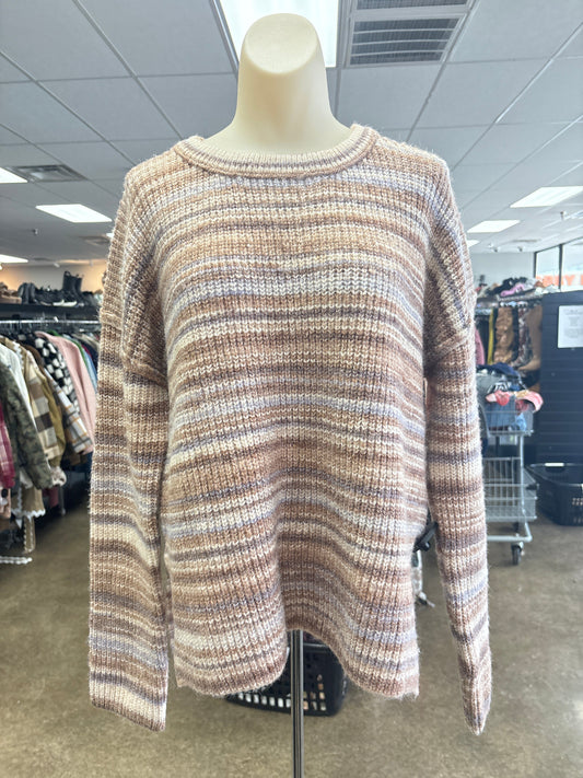 Sweater By Hem & Thread In Striped Pattern, Size:M