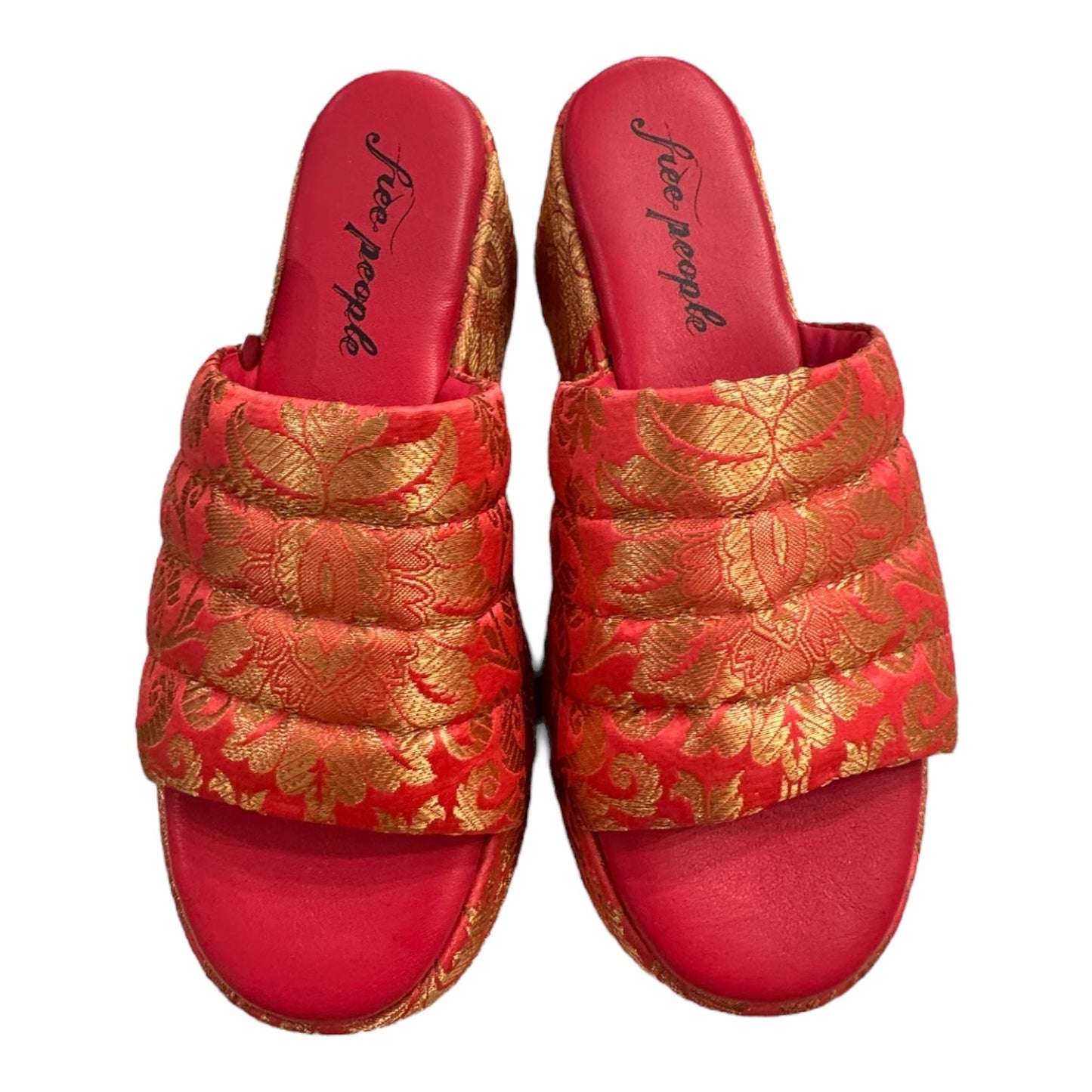 Sandals Heels Block By Free People In Multi, Size:8.5