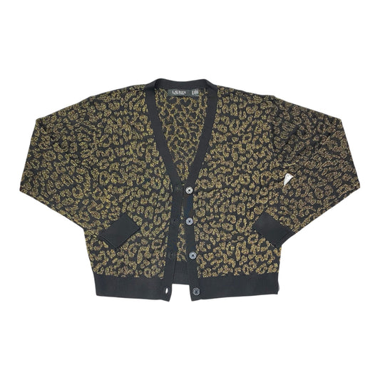 Sweater By Lauren By Ralph Lauren In Black & Gold, Size:S