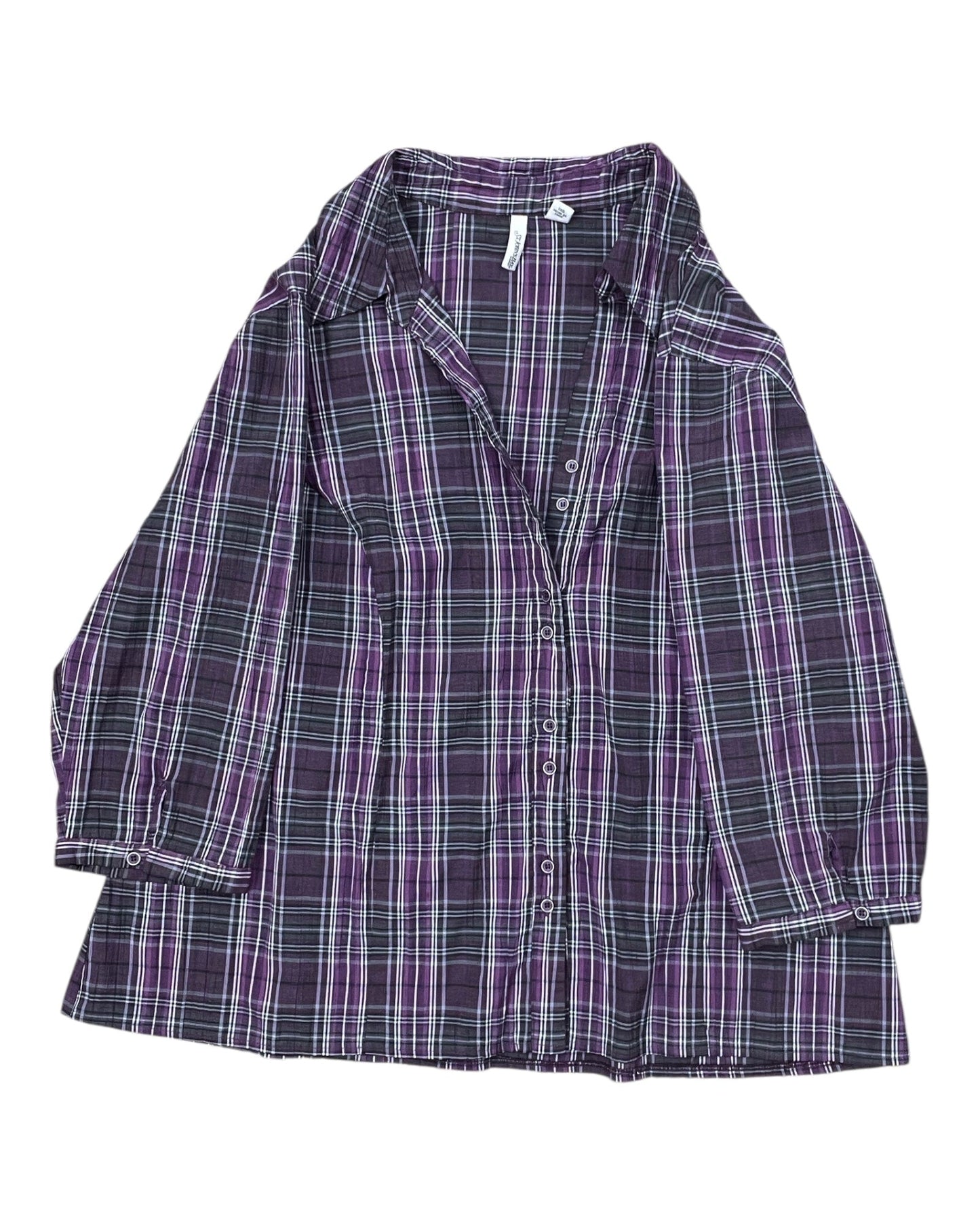 Cardigan By St Johns Bay In Purple, Size:3X