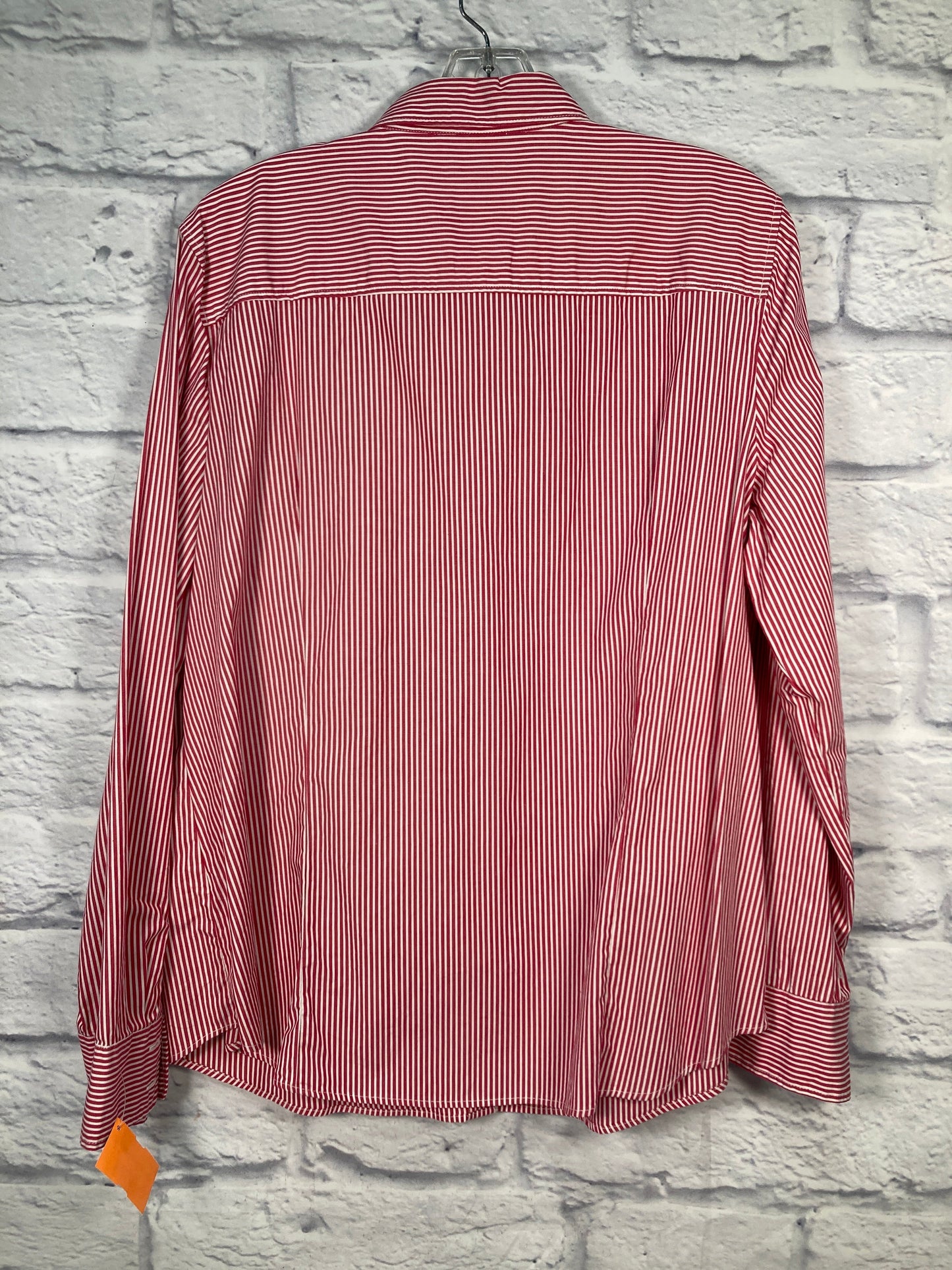 Red & White Top Long Sleeve J. Crew, Size Xxl